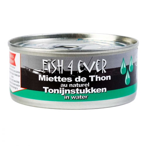 Skipjack-tonijn in water van Fish 4 Ever, 15x 160 gr